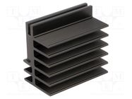 Heatsink: extruded; black; L: 50mm; W: 30mm; H: 45mm; aluminium FISCHER ELEKTRONIK