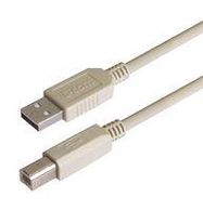 USB CABLE, 2.0 TYPE A PLUG-B PLUG, 500MM