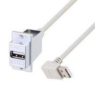 USB CABLE, 2.0 TYPE A RCPT-R/A PLUG, 36"