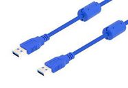 USB CABLE, 3.0, TYPE A PLUG-PLUG, 0.5M