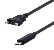 USB CABLE, 2.0, TYPE C PLUG-RCPT, 1M