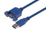 USB CABLE, 3.0 A PLUG-A RCPT, 3.3'