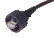 ENET CORD, CAT5, RJ45 PLUG-PLUG, 3.3'