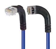 ENET CORD, CAT6, R/A RJ45 PLUG-PLUG, 1'