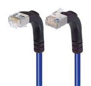 ENET CORD, CAT6, R/A RJ45 PLUG-PLUG, 15'