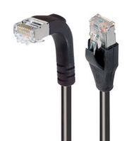 ENET CORD, CAT6, R/A RJ45 PLUG-PLUG, 2'