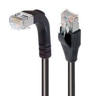 ENET CORD, CAT6, R/A RJ45 PLUG-PLUG, 3'