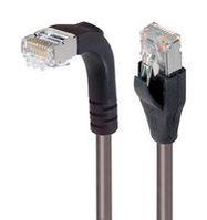 ENET CORD, CAT6, R/A RJ45 PLUG-PLUG, 2'