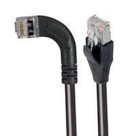 ENET CORD, CAT6, R/A RJ45 PLUG-PLUG, 1'