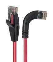 ENET CORD, CAT6, R/A RJ45 PLUG-PLUG, 1'