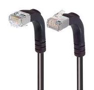 ENET CORD, CAT5E, R/A RJ45 PLUG-PLUG, 1'