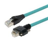 ENET CORD, CAT6A, RJ45 PLUG-PLUG, 16.4'