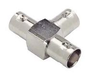 RF ADAPTER, BNC JACK-2X BNC JACK, 50 OHM