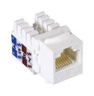 CONN, KEYSTONE 110/RJ45 JACK, CAT5E, WHT