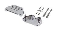 D SUB BACKSHELL, 180 DEG, DB, PLASTIC