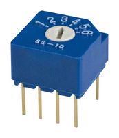 ROTARY SWITCH, 1P, 6 POS, 0.1A, 5VDC