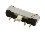 SLIDE SWITCH, SP3T, 0.2A, 12VDC, SMD