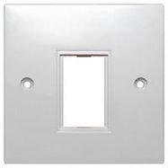 FACEPLATE, 1 MODULE, ABS, WHT