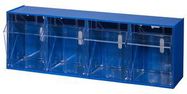 BIN CABINET, 600 X 170 X 205MM, BLU/CLR