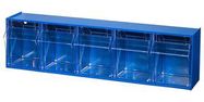 BIN CABINET, 600 X 135 X 165MM, BLU/CLR