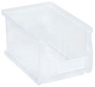 STACKABLE STORAGE BIN, 150X235X125MM/CLR