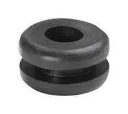 CABLE GROMMET, PVC, 6.4MM, BLACK