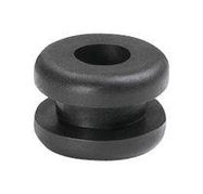 CABLE GROMMET, NYLON 6.6, 6.4MM, BLACK