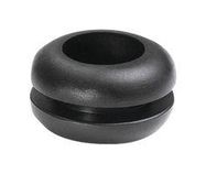 CABLE GROMMET, PVC, 9.5MM, BLACK