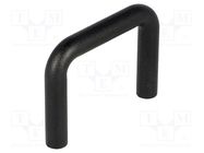 Holder; ABS,polycarbonate; black; H: 28.4mm; L: 37.3mm; W: 5.5mm FIX&FASTEN