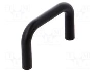 Holder; polyamide; black; H: 30mm; L: 46.3mm; W: 6.3mm; Thread: M3 FIX&FASTEN