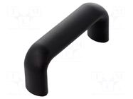 Holder; technopolymer PP; black; H: 44mm; L: 100mm; W: 23mm; handle ELESA+GANTER