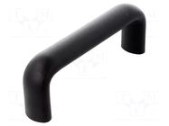 Holder; technopolymer PP; black; H: 53mm; L: 148mm; W: 26mm; handle ELESA+GANTER