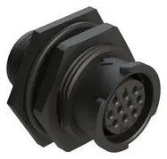CIRCULAR CONN, RCPT, 10POS, CRIMP