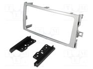 Radio frame; Toyota; 2 DIN; light silver 4CARMEDIA