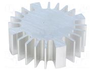 Heatsink; LED; Ø: 60mm; H: 20mm FISCHER ELEKTRONIK