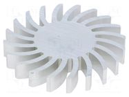 Heatsink; LED; Ø: 70mm; H: 10mm; 2.28K/W FISCHER ELEKTRONIK