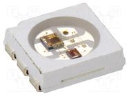 Programmable LED; SMD; 5050,PLCC6; RGB; 5x5x1.6mm; 3.6÷5.5V WORLDSEMI