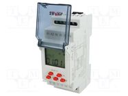 Programmable time switch; Range: 24h / 7days; SPDT; 230VAC; PIN: 5 ZAMEL