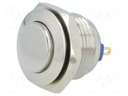 Switch: vandal resistant; Pos: 2; SPST-NO; 2A/36VDC; IP65; OFF-(ON) ONPOW