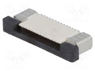 Connector: FFC/FPC; horizontal; PIN: 14; top contacts,ZIF; SMT ADAM TECH