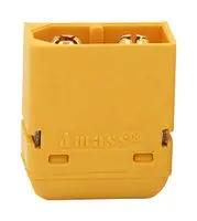 RECT PWR CONN, R/A PLUG, 2POS, PCB