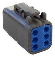 AUTOMOTIVE HOUSING, PLUG, 6POS, 7.5A