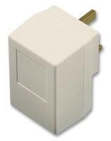 CASE, ADAPTOR, PLUG STYLE, WHITE