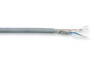 SHLD CABLE, 2PAIR, 24AWG, GREY, PER M