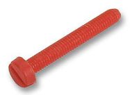 FIXING SCREW, PLASTIC, M3, 22MM, RED