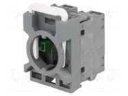 Contact block; 22mm; front fixing; Contacts: NC + NO ABB