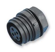 CIRCULAR CONNECTOR, RCPT, 3POS, SCREW