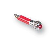 LED INDICATOR, 24VDC, BRIGHT, RED