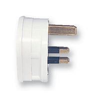 PLUG, SAFETY, 3A, WHITE