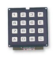 KEYPAD, 4X4 MATRIX, 0.02A, 24V, PLASTIC